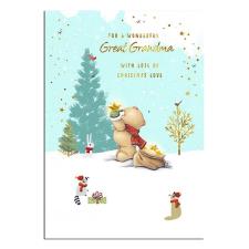 Wonderful Great Grandma Forever Friends Christmas Card