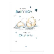 New Baby Boy Forever Friends Card