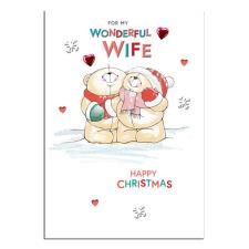 Wonderful Wife Forever Friends Christmas Card