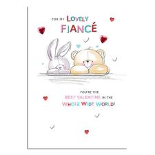 Lovely Fianc&#233; Forever Friends Valentine&#39;s Day Card