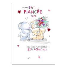 Best Fianc&#233;e Forever Friends Valentine&#39;s Day Card