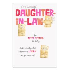 Wonderful Daughter in Law Forever Friends Birthday Card