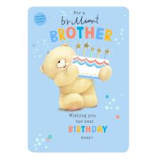 Brilliant Brother Forever Friends Birthday Card
