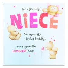 Wonderful Niece Forever Friends Birthday Card