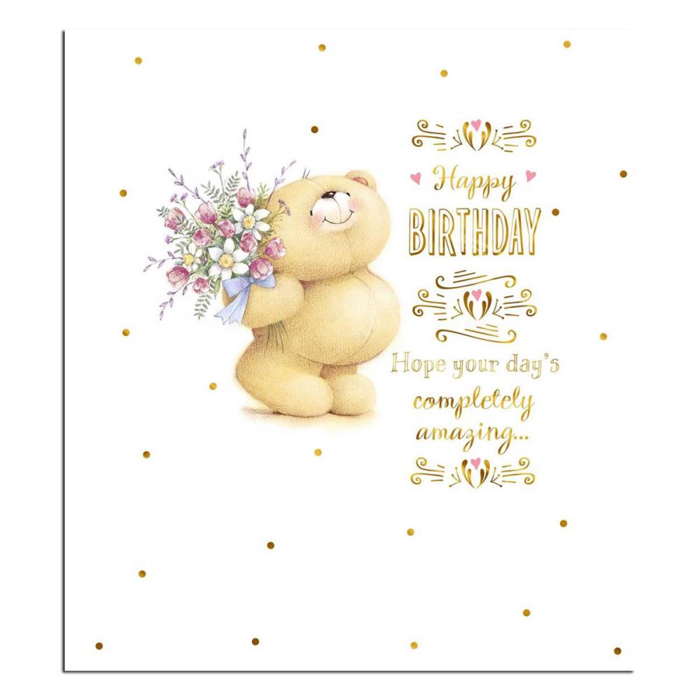 Bear With Flowers Forever Friends Birthday Card | Forever Friends ...