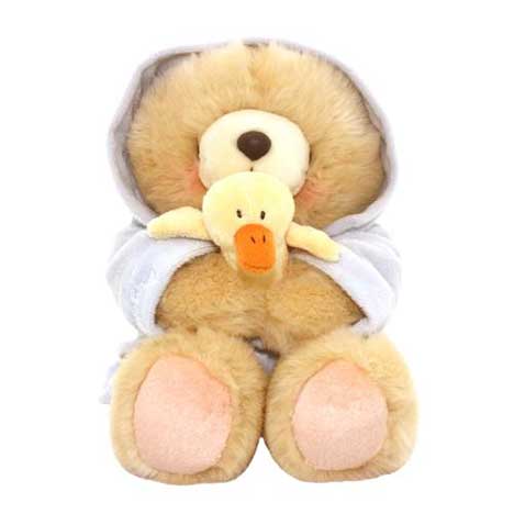 10" Baby Bathtime With Duck Forever Friends Bear Blue