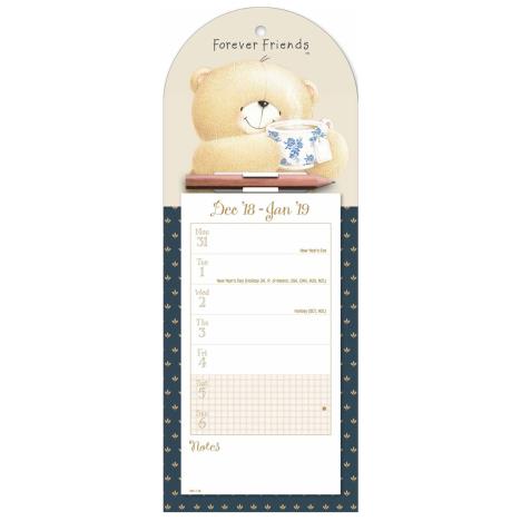 Forever Friends Week-to-View Magnetic Calendar 2019 