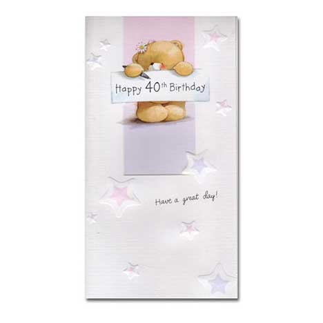 40th Birthday Forever Friends Card 