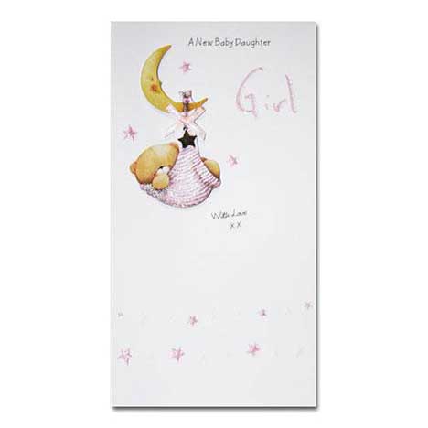 Baby Girl Forever Friends Card 