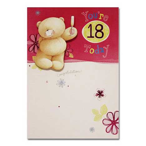 18th Birthday Forever Friends Card 