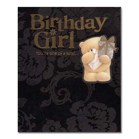 Birthday Girl Forever Friends Card 