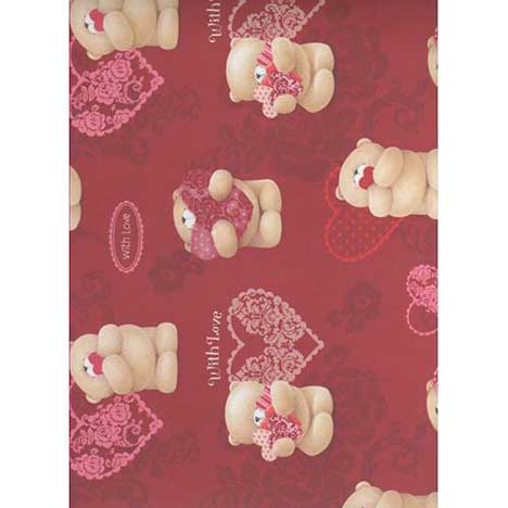 With Love Forever Friends Gift Wrap 