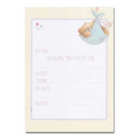 Baby Invitation Writing Paper and Envelopes (Pack of 10)