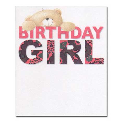 Birthday Girl Forever Friends Card 