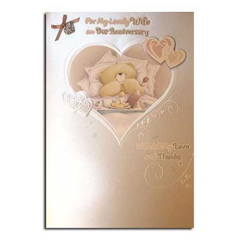 Wife Anniversary Forever Friends Luxury Card 