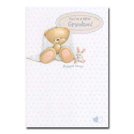 Youve a New Grandson Forever Friend Card 