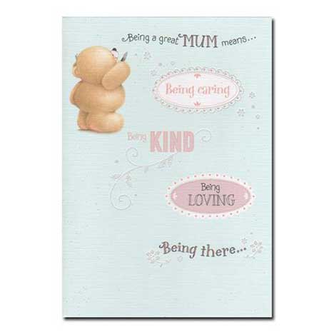 Being a Great Mum.. Forever Friends Birthday Card 