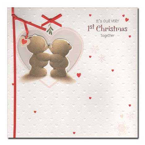 Our 1st Christmas Together Forever Friends Card 