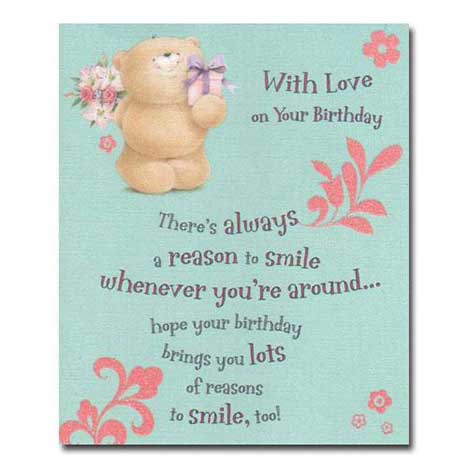 With Love on Your Birthday Forever Friends Card 