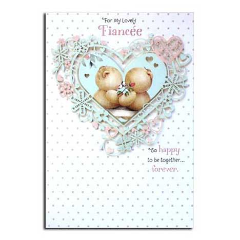 Lovely Fiancee Forever Friends Birthday Card 