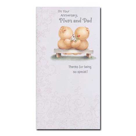 Mum and Dad Anniversary Forever Friends Card 