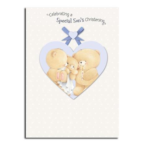 Sons Christening Forever Friends Card 