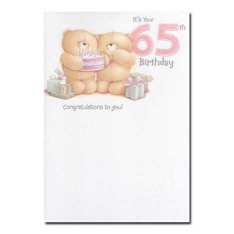 65th Birthday Forever Friends Card 