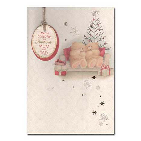 Mum and Dad Forever Friends Christmas Card 