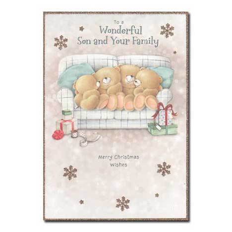 Son and Your Family Forever Friends Christmas Card 