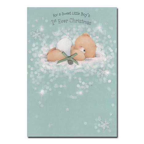 Little Boys First Ever Christmas Forever Friends Card 