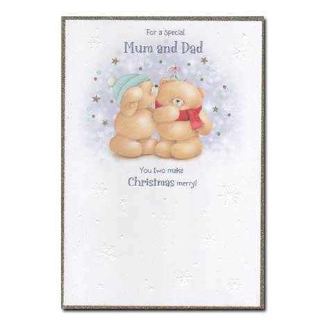 Mum & Dad Forever Friends Christmas Card 