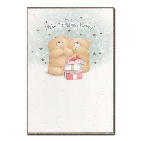 You Two Make Christmas Merry Forever Friends Card 