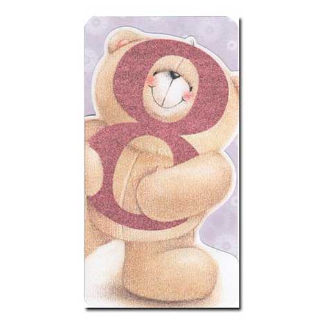 8th Birthday Girl Forever Friends Card 