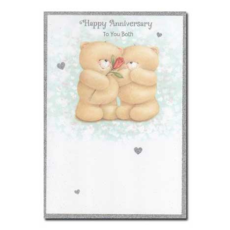 Happy Anniversary To You Both Forever Friends Card 