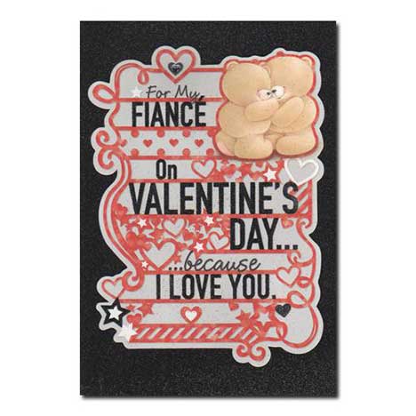 Fiance Forever Friends Valentines Day Card 