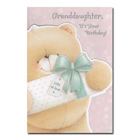 Granddaughter Birthday Forever Friends Card 