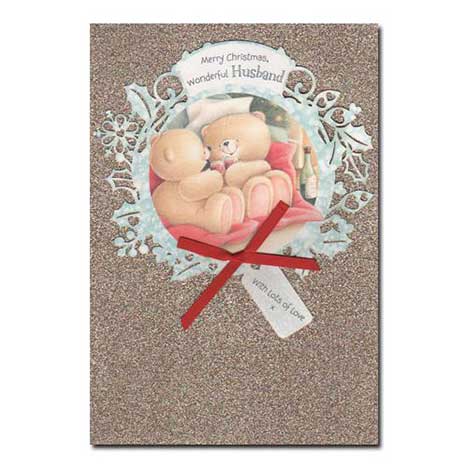 Wonderful Husband Forever Friends Christmas Card 