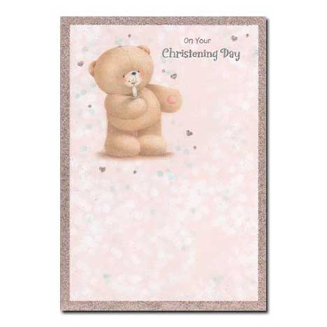 Christening Day Forever Friends Christening Card 