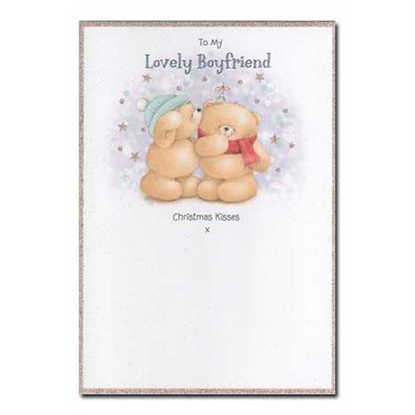 Lovely Boyfriend Forever Friends Christmas Card 