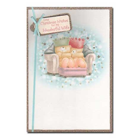 Wonderful Wife Forever Friends Christmas Card 
