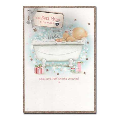 Best Mum In The World Forever Friend Christmas Card 