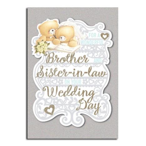 Brother & Sister-In-Law Wedding Day Forever Friends Card 