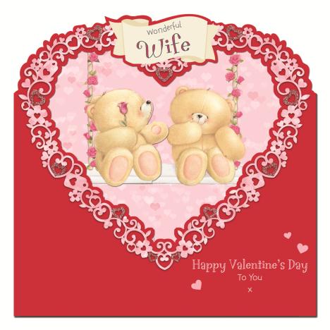 Wonderful Wife Moving Forever Friends Valentines Day Card 