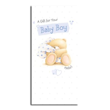 New Baby Boy Forever Friends Gift / Money Wallet 