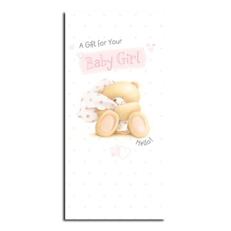 New Baby Girl Forever Friends Gift / Money Wallet 