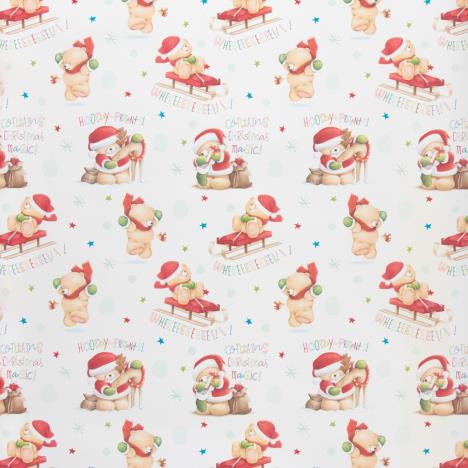 3m White Forever Friends Christmas Roll Wrap 