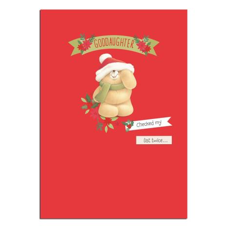 Goddaughter Forever Friends Christmas Card 