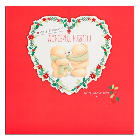 Wonderful Husband Forever Friends Christmas Card 