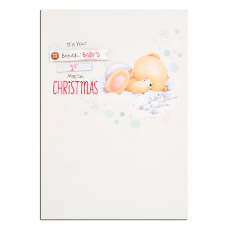 Babys 1st Christmas Forever Friends Christmas Card 