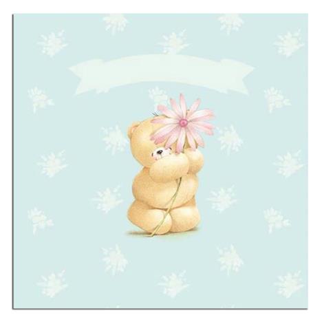 Thinking Of You Bear With Flower Forever Friends Card 